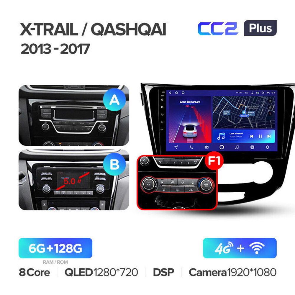 Teyes CC2 Plus 10.2" для Nissan Qashqai, X-Trail  2013-2017