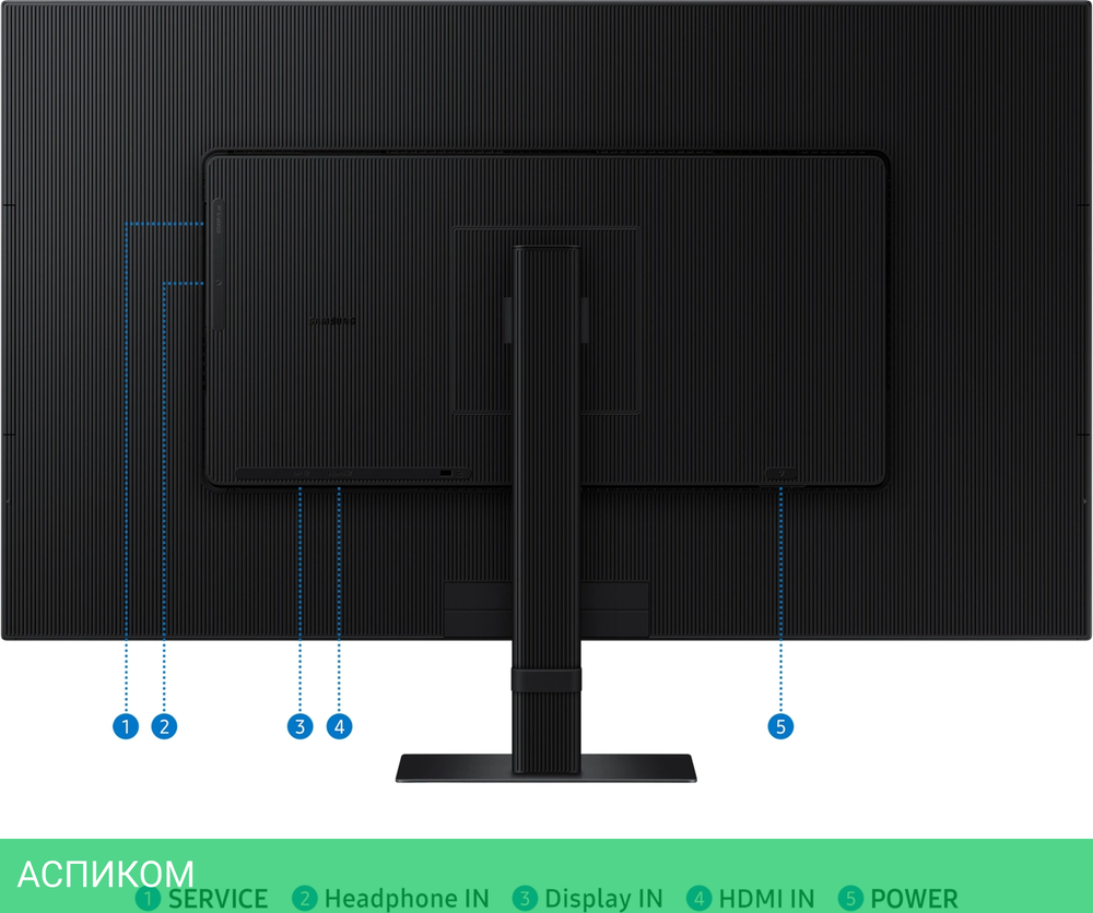 Монитор Samsung 32" ViewFinity S7 S32D700EAIXCI