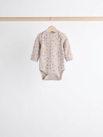 Боди с длинным рукавом для малышей Next K79-555, 5 шт., Молочный, Бежевый