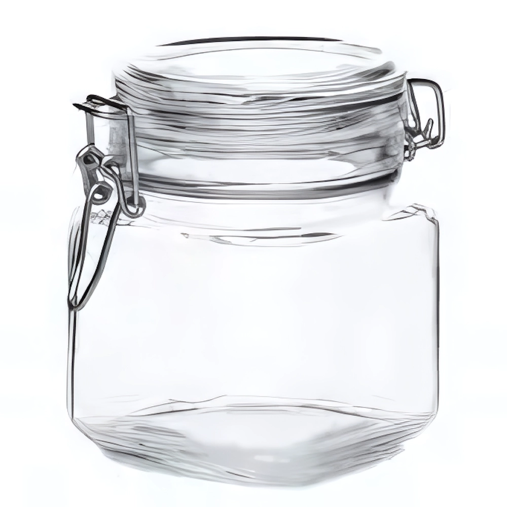 Банка для продуктов стеклянная 740мл «Кремлин» 97624B