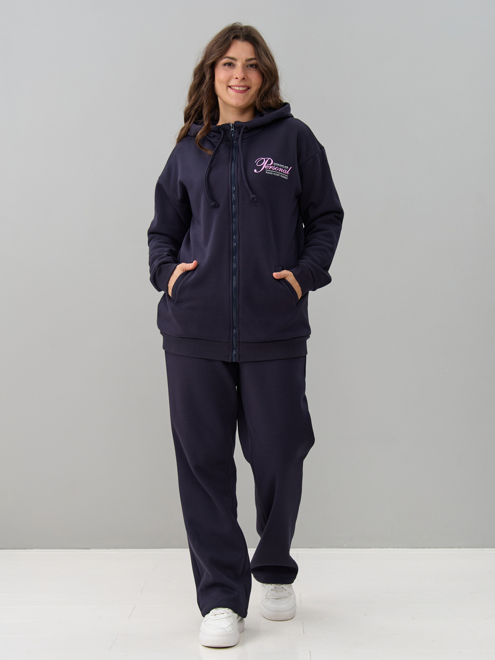 Костюм с брюками КБис-055/антрацит-п