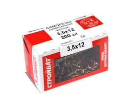 Саморезы Стройбат универсальные желтые 3,5 x 12 мм 200 шт