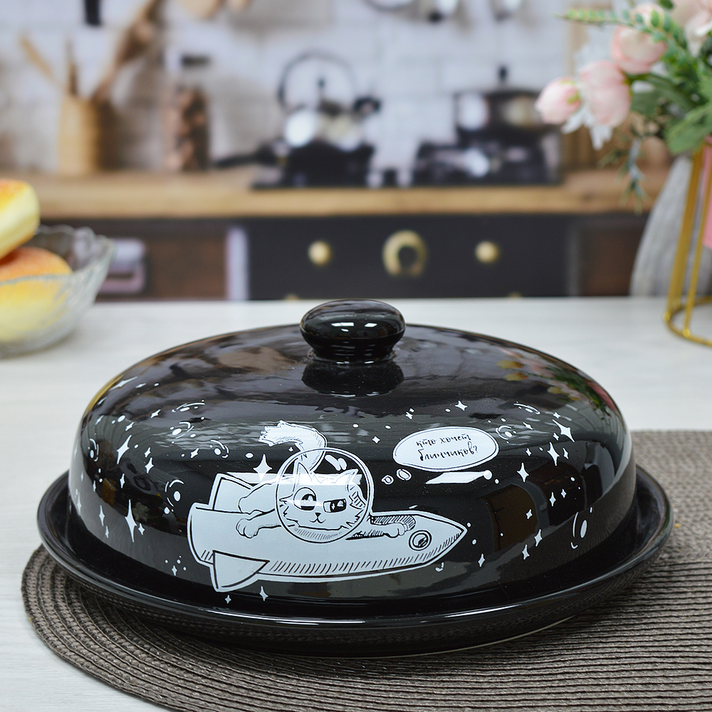 Блюдо для блинов "Космическое путешествие" 23см (85869)