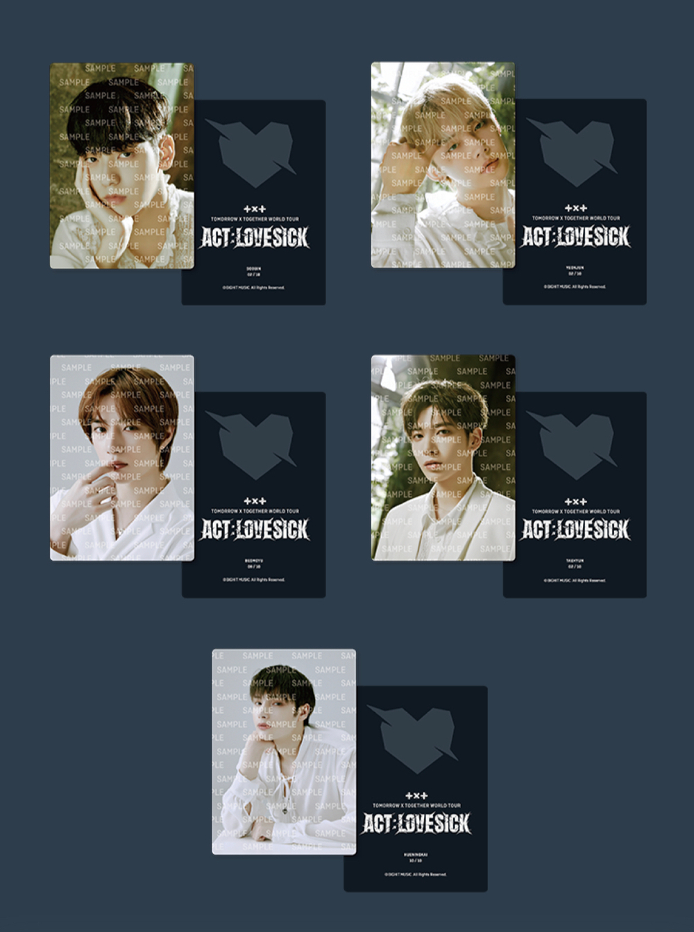 Фотокарта TXT [ACT: LOVESICK] TOUR