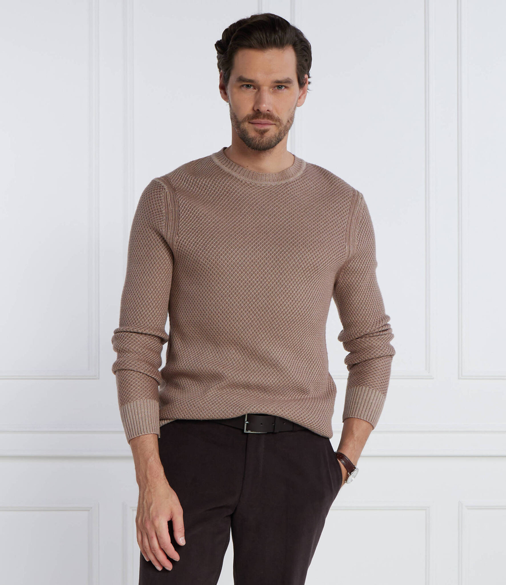 Хлопковый свитер jk-11willon Joop! - коричневый(30037866)