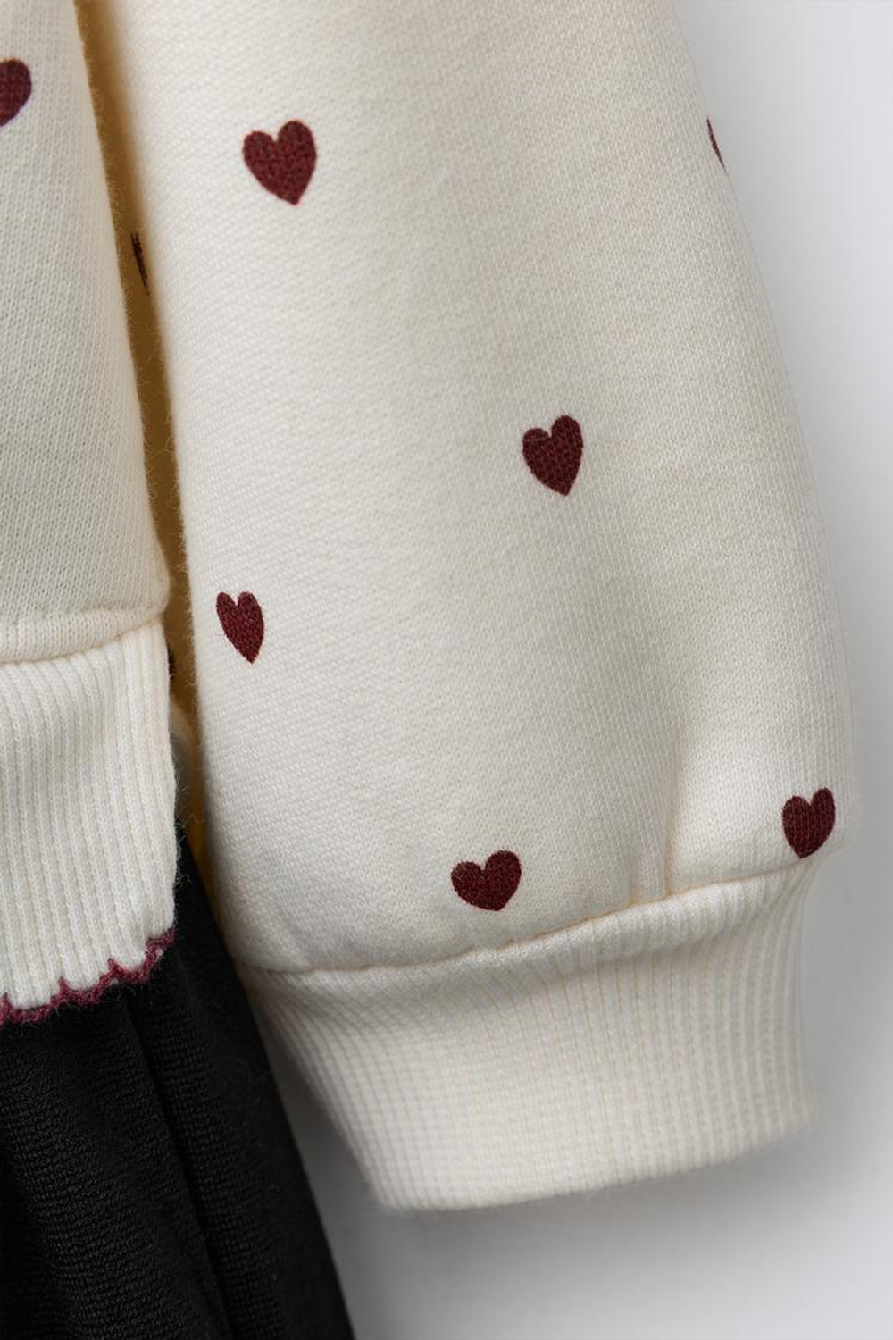 ZARA КОМБИНИРОВАННОЕ ПЛАТЬЕ MINNIE MOUSE © DISNEY, ЭКРЮ