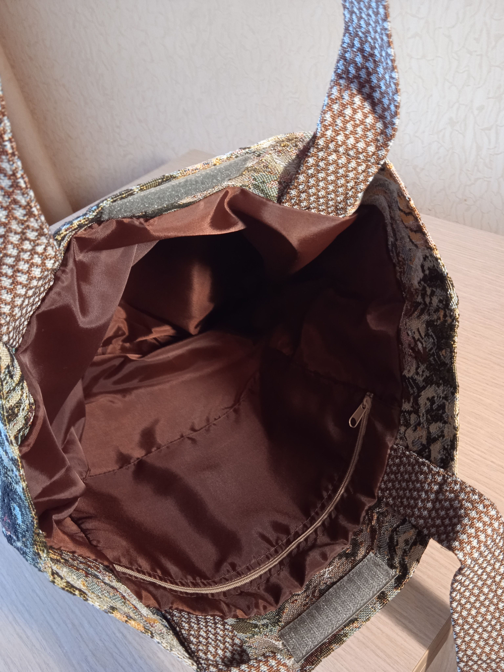 Гобеленовая сумка Горная река (39х39х12)