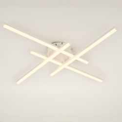 Светильник потолочный светодиодный ЭРА Модерн Nora CLL-1-62W 3К-6,5К RC WH с ДУ белый