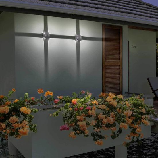 358464 STREET NT20 377 темно-серый  Ландшафтный настенный св-ник IP54 LED 4000K 12W 85-265V  CALLE