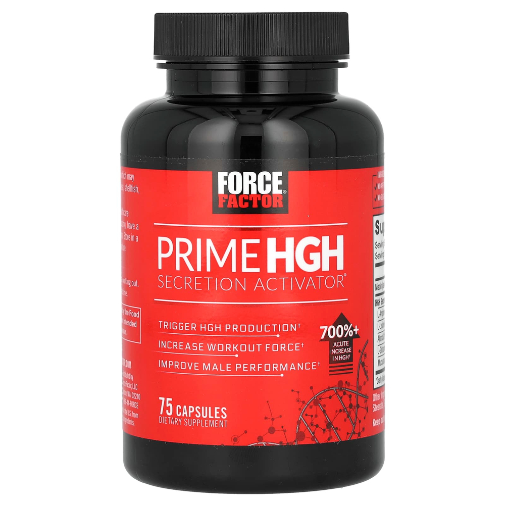 Force Factor, Prime HGH Secretion Activator, 75 капсул