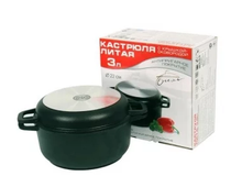Кастрюля Биол К302П, 3 л, черный