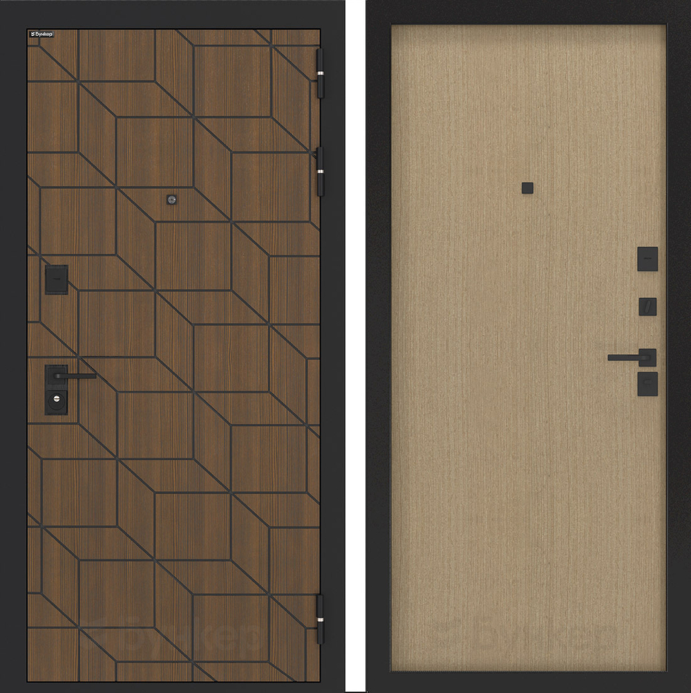 Дверь Входная Бункер BN-03 ДВП Венге, металлическая