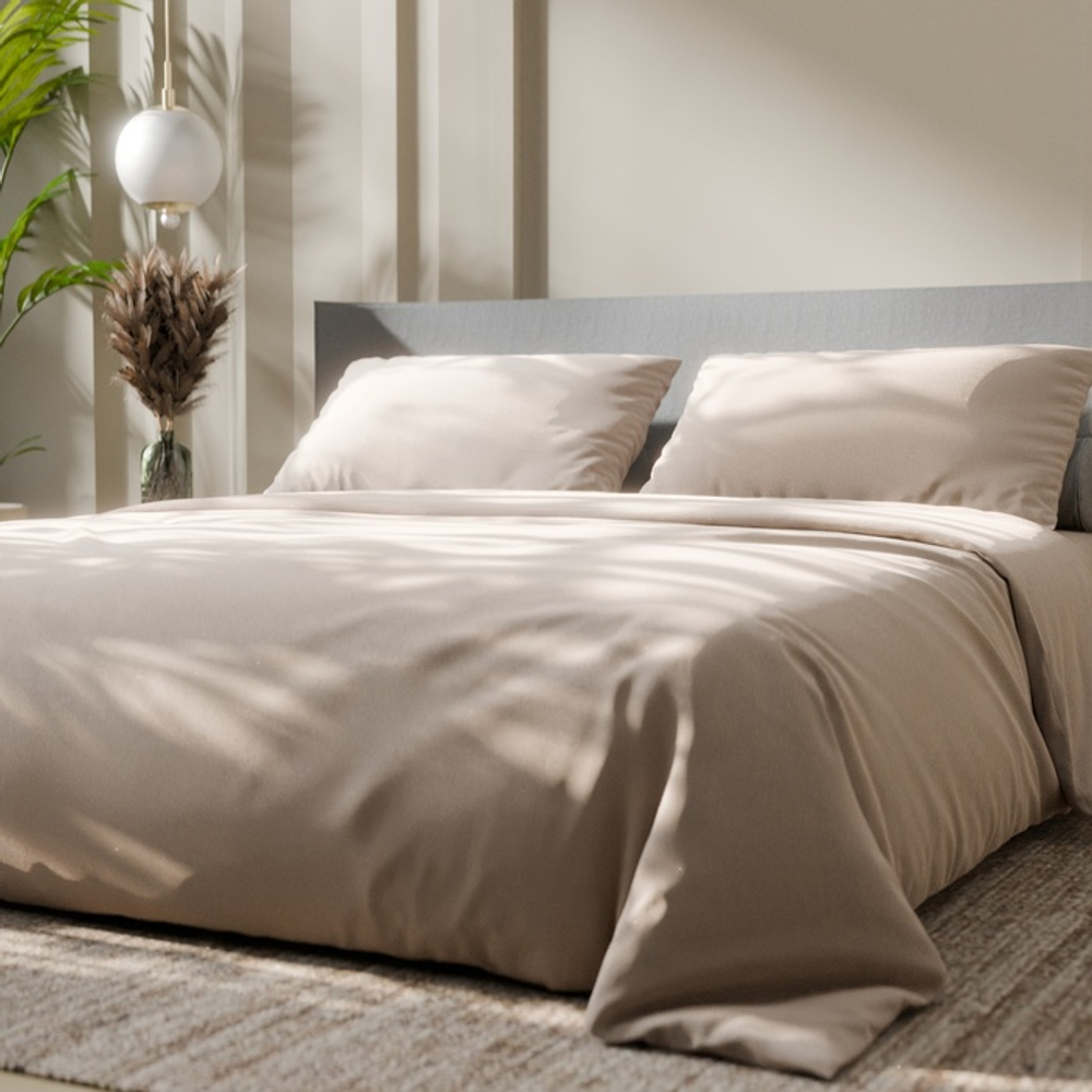 Постельное бельё 1.5-спальное «Этель. Жемчужная пыль», бязь