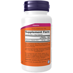 Now Foods B-2 Riboflavin 100 mg 100 veg capsules, Витамин B2 ( Рибофлавин )