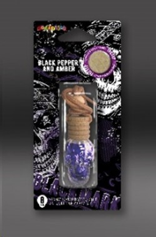 Ароматизатор подвесной  Aroma Glass  линейки  Black Mark  Black pepper and amber 8 мл (аромат пряного черного перца) (FOUETTE)