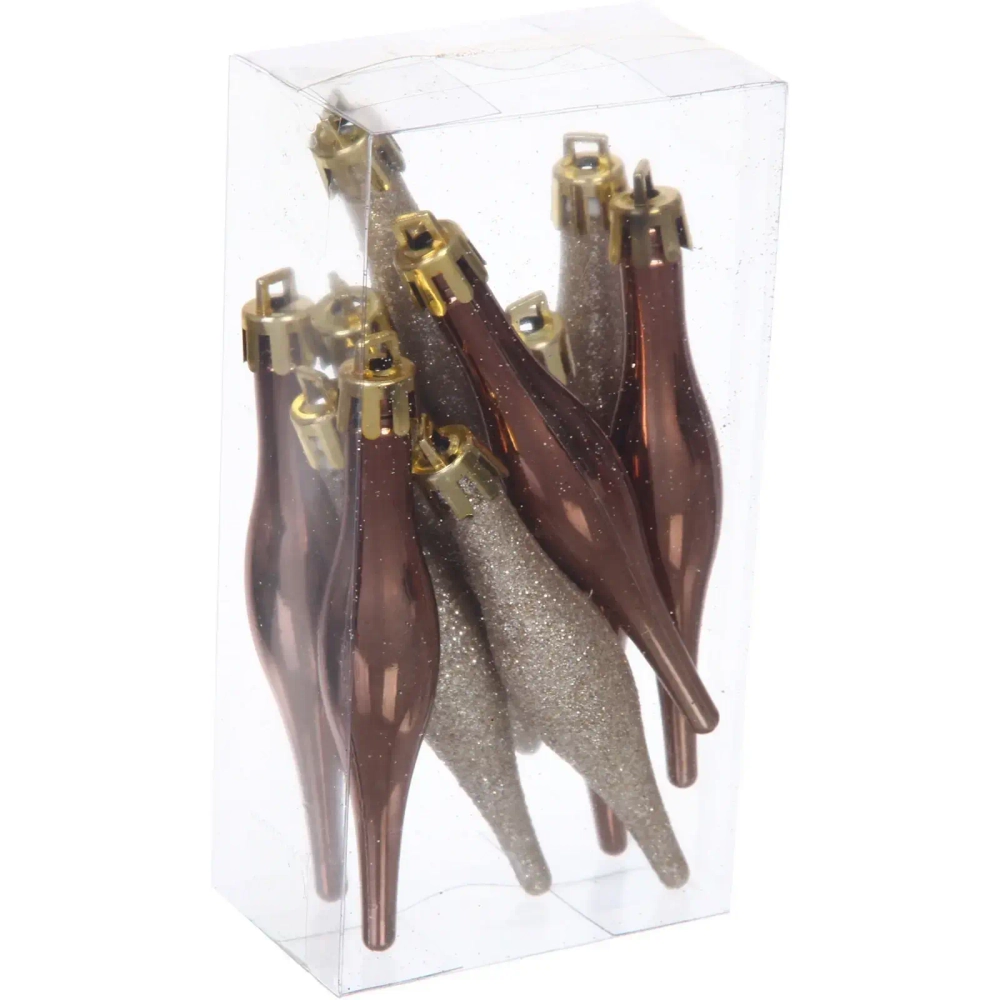 Набор ёлочных украшений «Сказочная зима» 45 предметов, Белый/Шампань/Шоколад