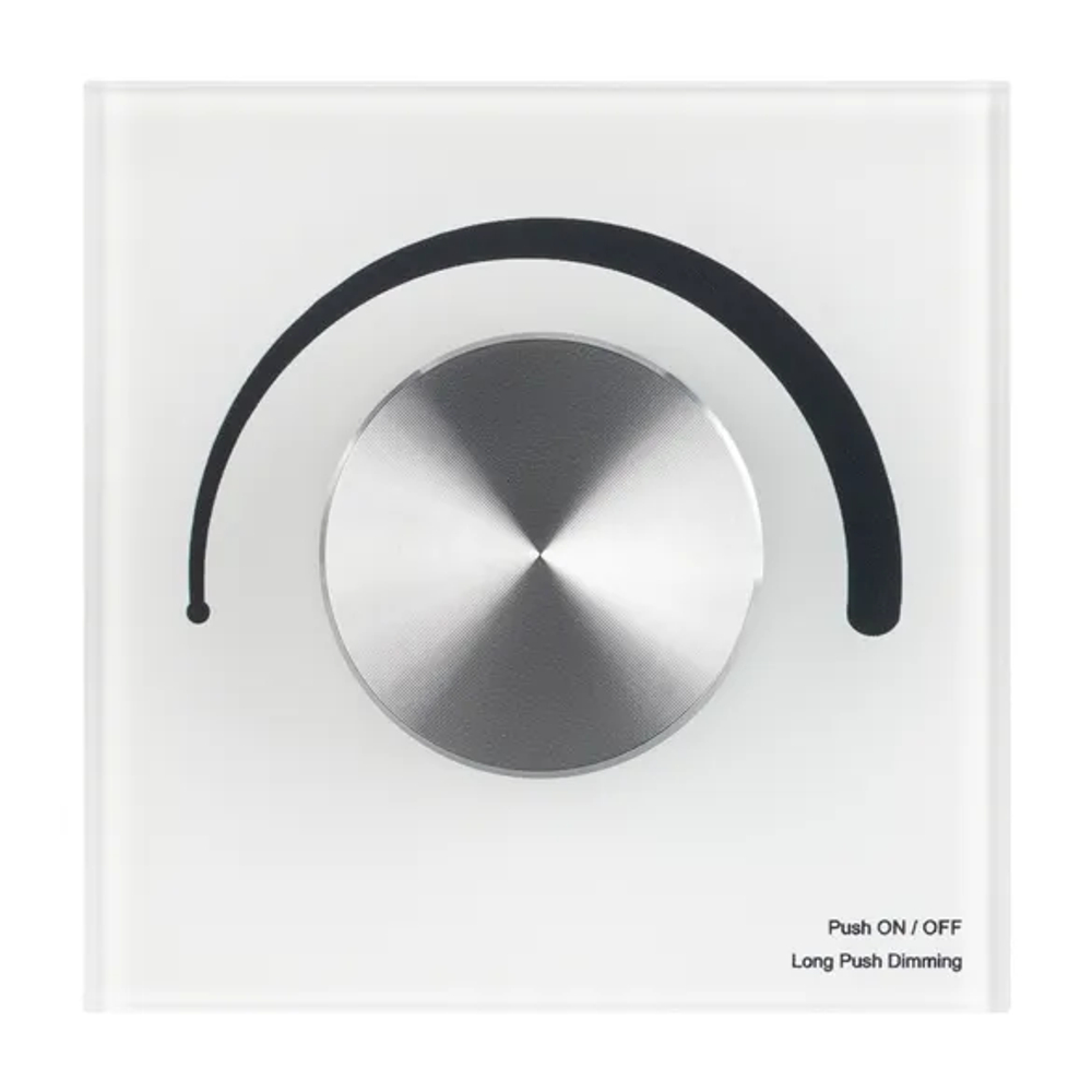 Панель SMART-P1-DIM-G-IN White (3V, Rotary, 2.4G) (Arlight, IP20 Пластик, 5 лет) 033752