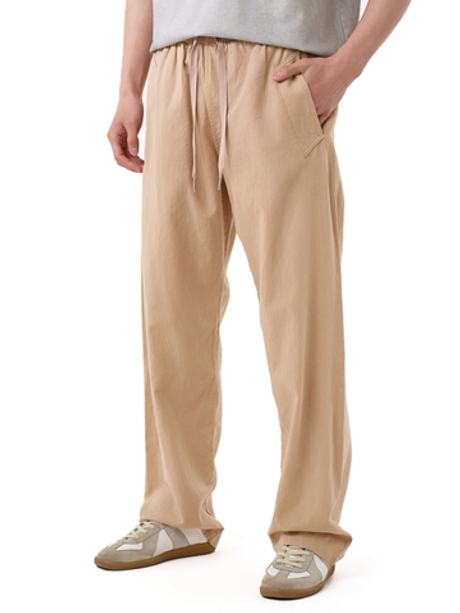 Льняные бежевые брюки HEATHEN