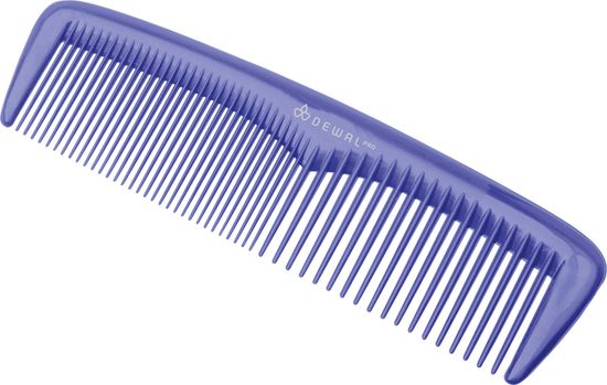 Расческа карманная DEWAL, " Эконом", синяя, 13 см