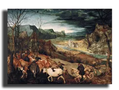 Репродукция "Питер Брейгель - Стадо"