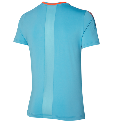 Мужская теннисная футболка Mizuno Shadow Tee - maui blue