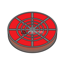 Резиновая накладка (РТИ-СЕРВИС 1040K) для подкатного домкрата "AC Hydraulic", кордированная