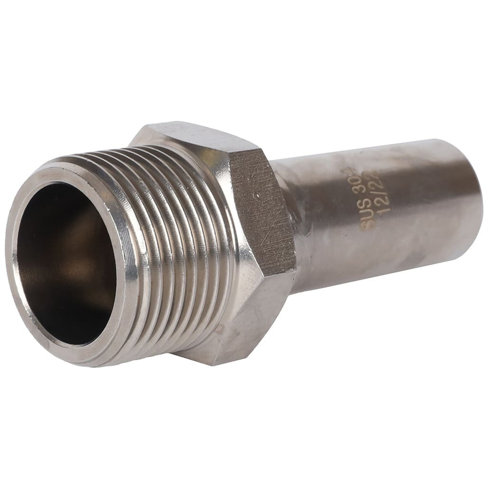 ROMMER Вставка с НР 18x3/4" из нержавеющей стали прессовой