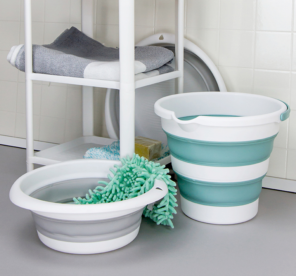 Таз ФЛЕКС 5,5 л складной, отверстие для подвешивания, материал- полипропилен, ТЭП М2501