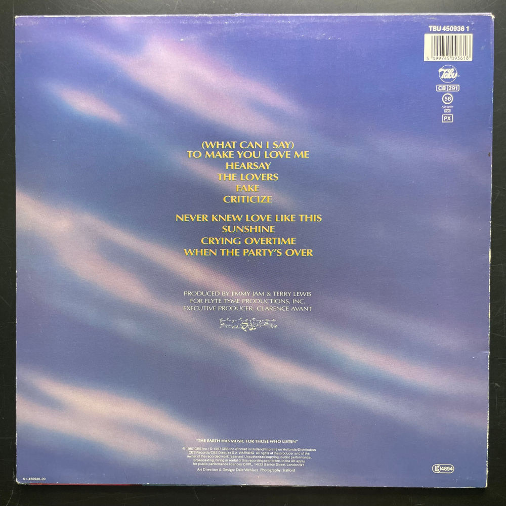 Alexander O'Neal - Hearsay (Голландия 1987г.)