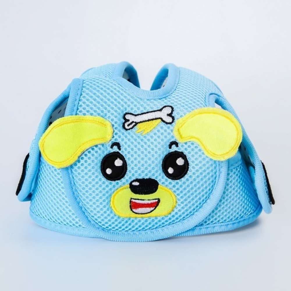 4405109 Шапка-шлем противоударный для детей, цвет голубой