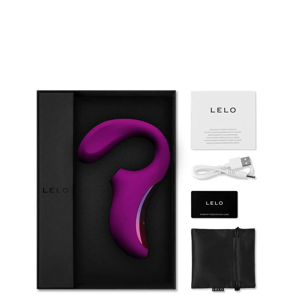 Лиловый массажёр двойного действия Enigma Cruise (Цвет: лиловый)