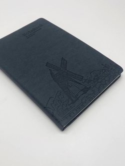 Блокнот 112 л. В5 25*17,5 см лин. т.серый (7674-7)