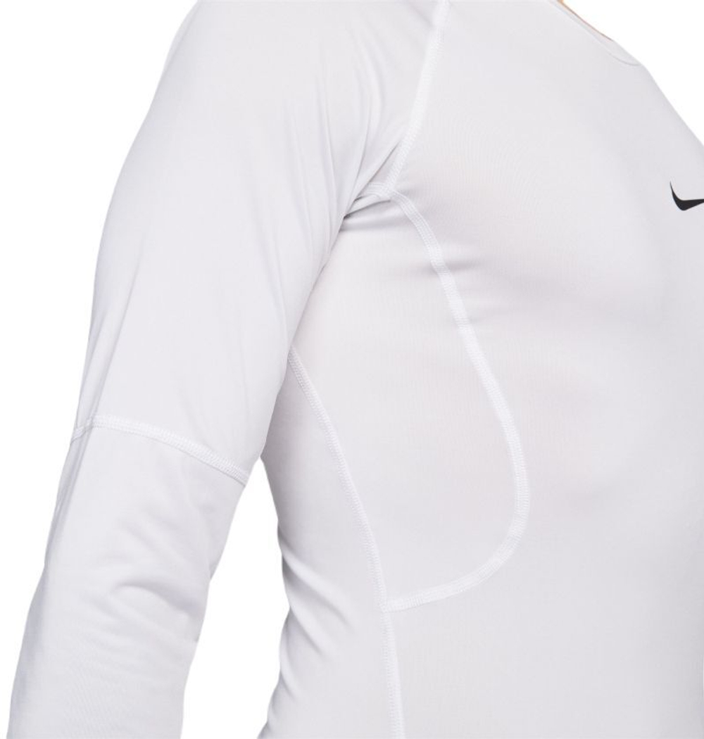 Термобелье Nike Pro Dri-FIT Tight Long-Sleeve Fitness Top - White