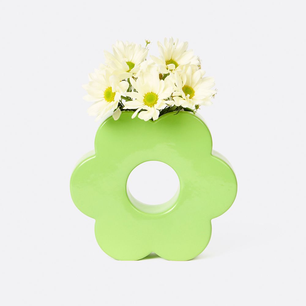 Ваза для цветов Daisy, 20 см, зеленая