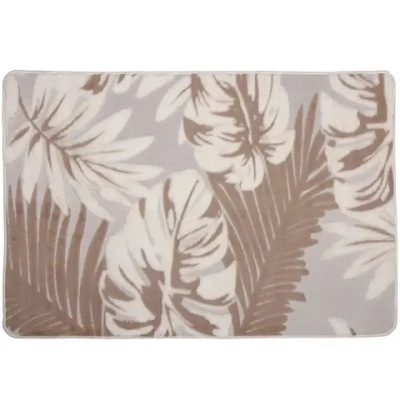 Коврик для ванной 80*120"Тропики» молочный