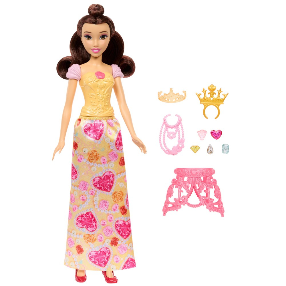 Disney Princess - Набор СЕРДЕЧНАЯ ШКАТУЛКА Кукла принцесса Белль JHL51