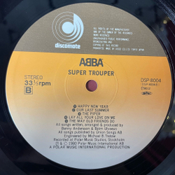 Винтажная виниловая пластинка LP ABBA АББА Super Trouper (Japan 1980) (No Obi) The Winner Takes It All