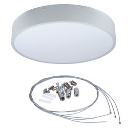 ULO-K40A 60W-4000К-R60 IP40 LIGHT GREY Светильник светодиодный накладной. Белый свет 4000K. Диаметр 600мм. Корпус светло-серый. ТМ Uniel