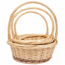 Корзина (Ива) D35/D28 КРУГ НАТУРАЛЬНАЯ