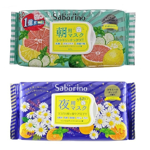 Набор масок-салфеток BCL Saborino Упругость и Восстановление