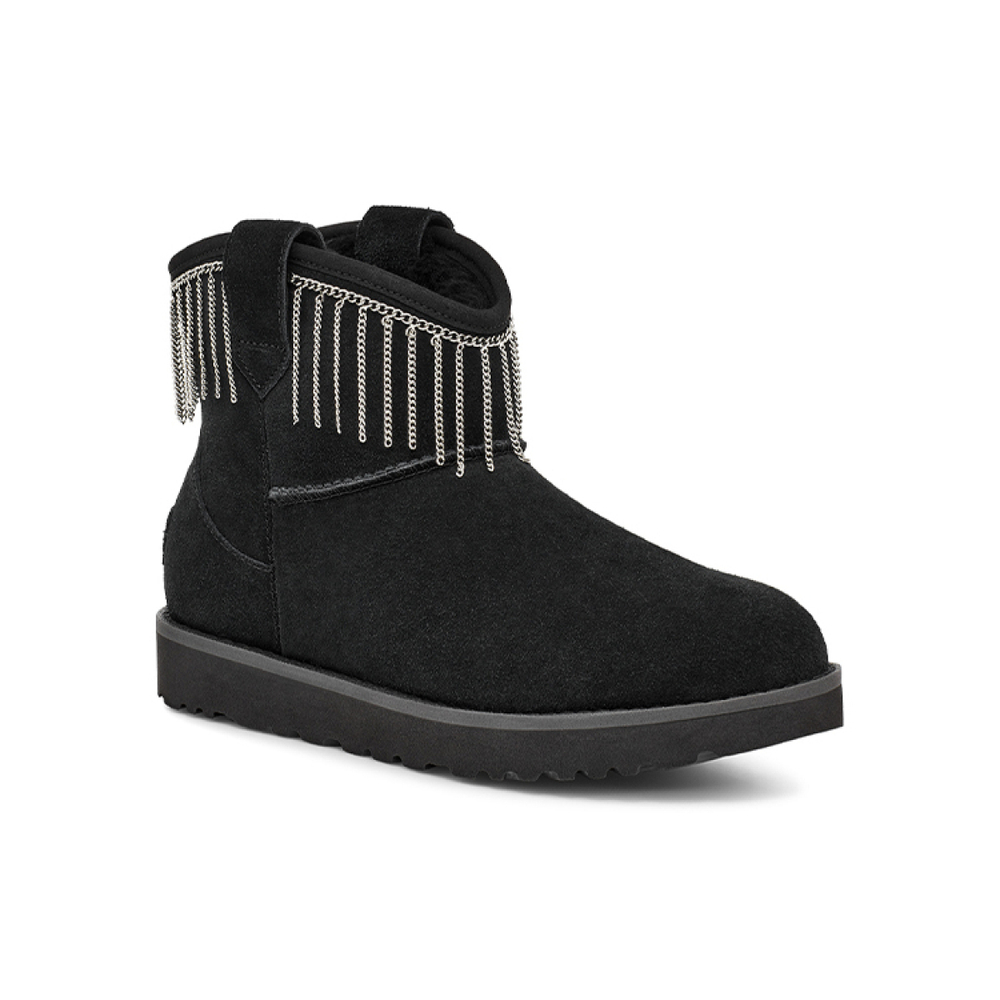 Сапоги UGG CLASSIC MINI Fringe, 1127454-BLK