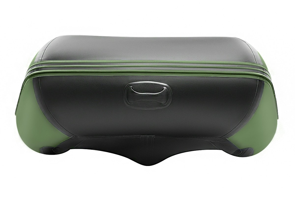 Броня-340 СК слань+киль зеленый-черный (Лодка ПВХ под мотор с усилением)