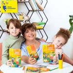 Карандаши цветные Мульти-Пульти "Енот в Испании", 18цв., трехгран., заточен., картон, европодвес