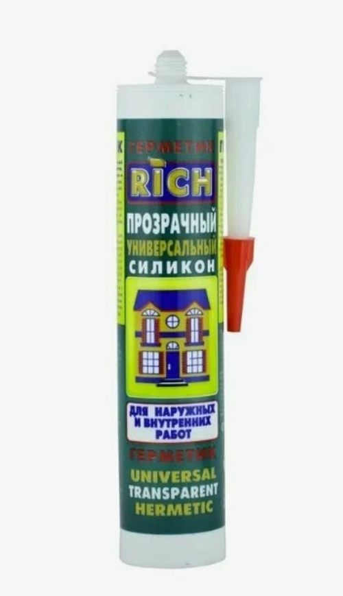Герметик Рич силиконовый унив.прозрачный 280мл