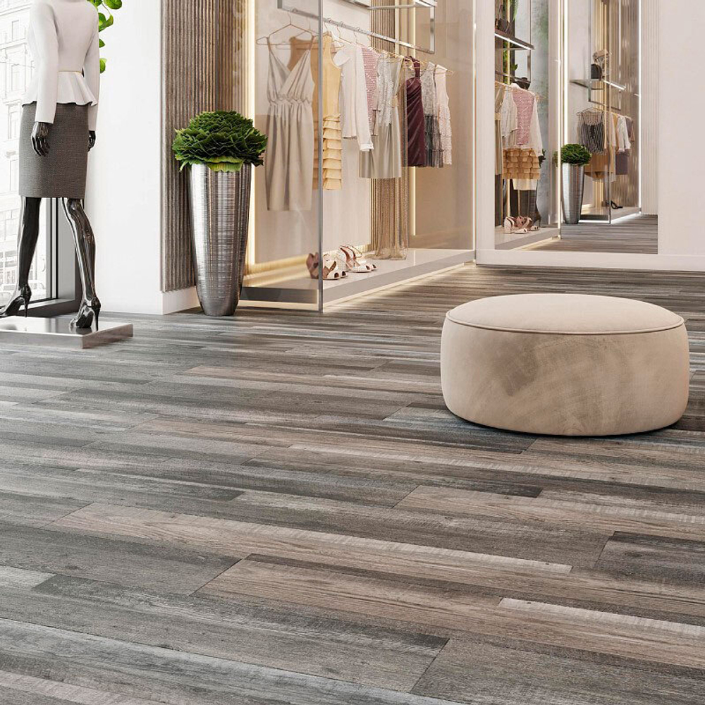 Кварцвиниловая плитка CronaFloor Wood ZH-81132-6 Дуб Марсель