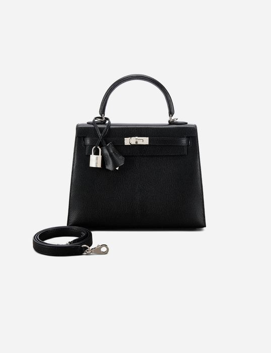 Сумка Hermes Chèvre Chamkila Kelly 25 Palladium Hardware 