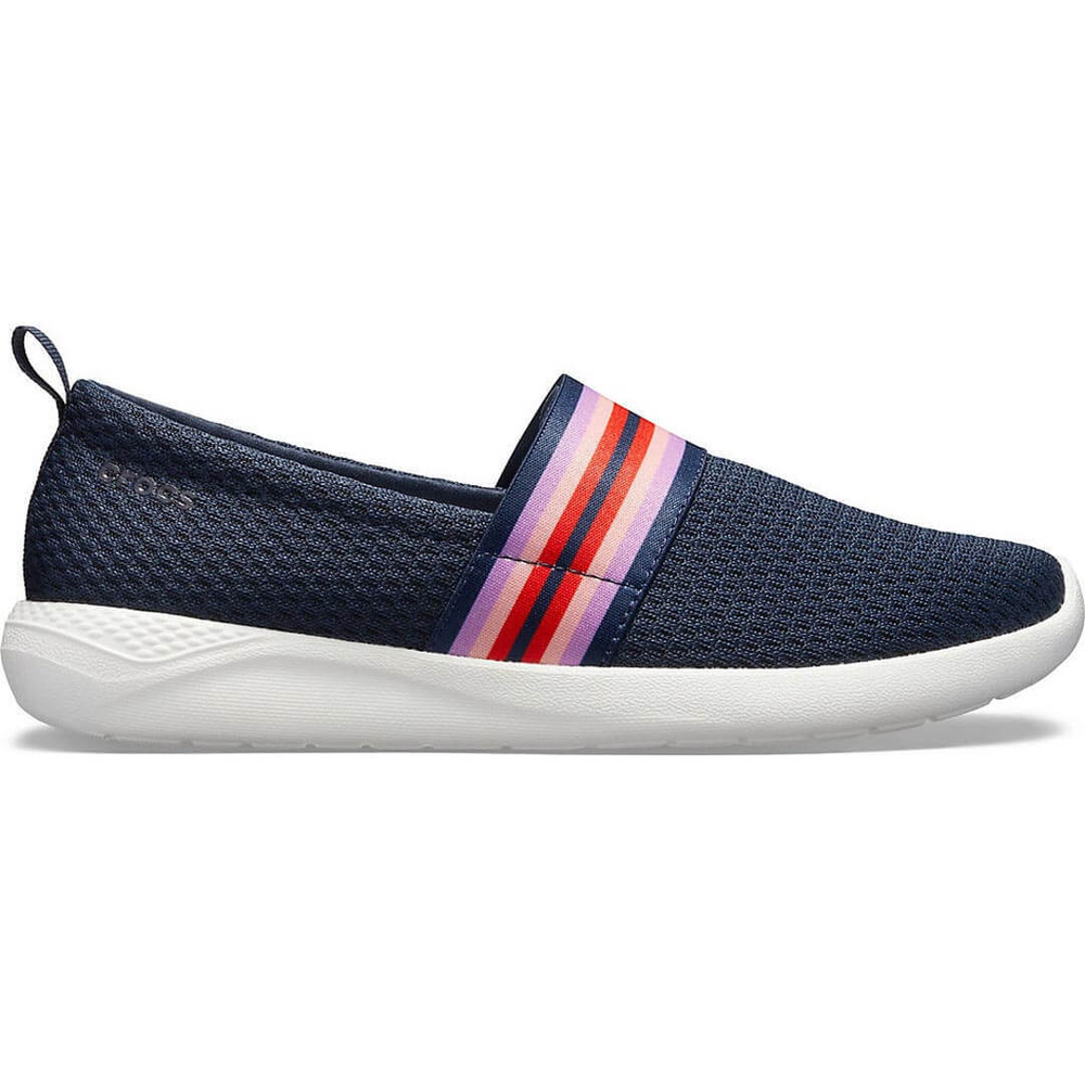 Женские слипоны CROCS Women's LiteRide Mesh Slip-On Navy Colorblock/Navy