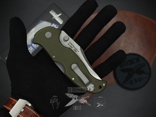 Складной нож Cold Steel 21A Bush Ranger Lite c клинком из стали 8Cr13MoV, рукоять GRN
