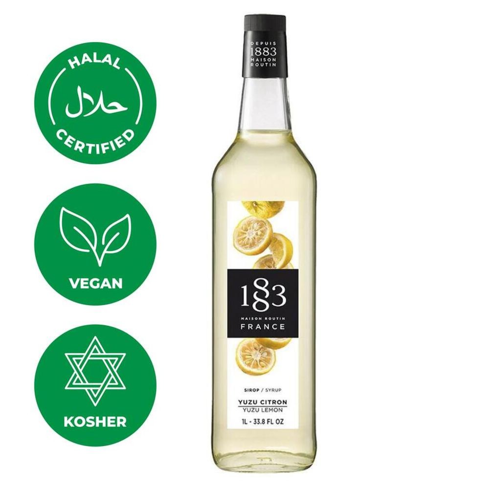 Сироп Юзу (японский лимон) 1л 1883 Maison Routin