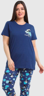 Пижама х/б бриджи+футболка УБФ009